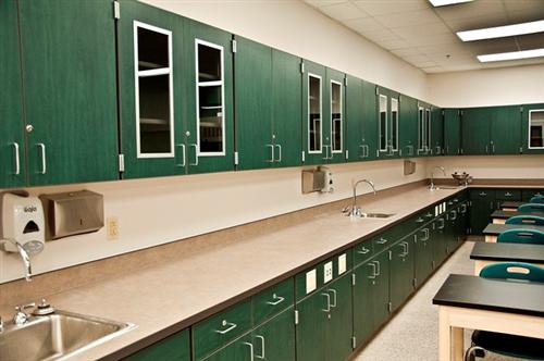 Science Classroom Casework at Virginia Beach Middle School in Virginia Beach, Virginia